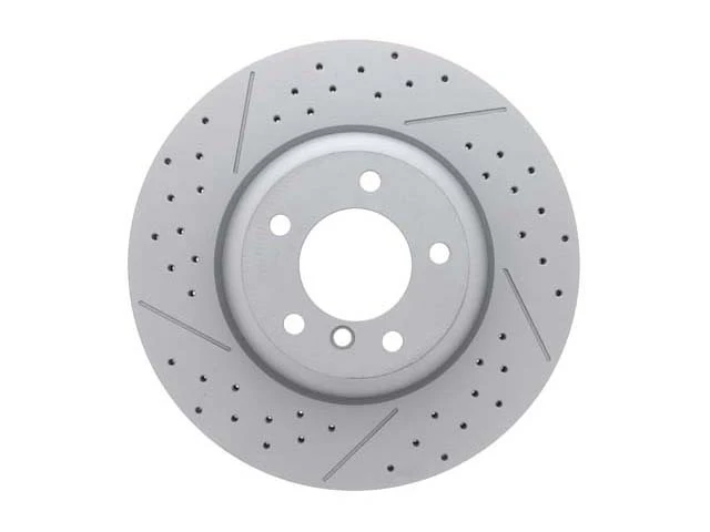 BMW Brake Disc - Cross- Drilled and Slotted (338 X 26 mm) | 2006-2013 - Image 2