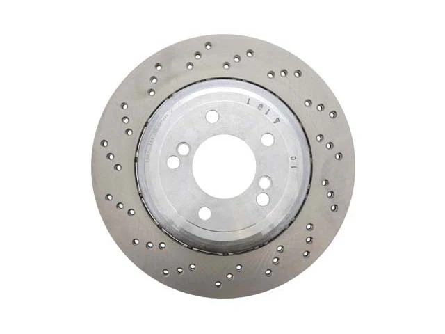 BMW Brake Disc - Cross Drilled with Floating Aluminum Hub (328 X 20 mm) | 2001-2008 - Image 2