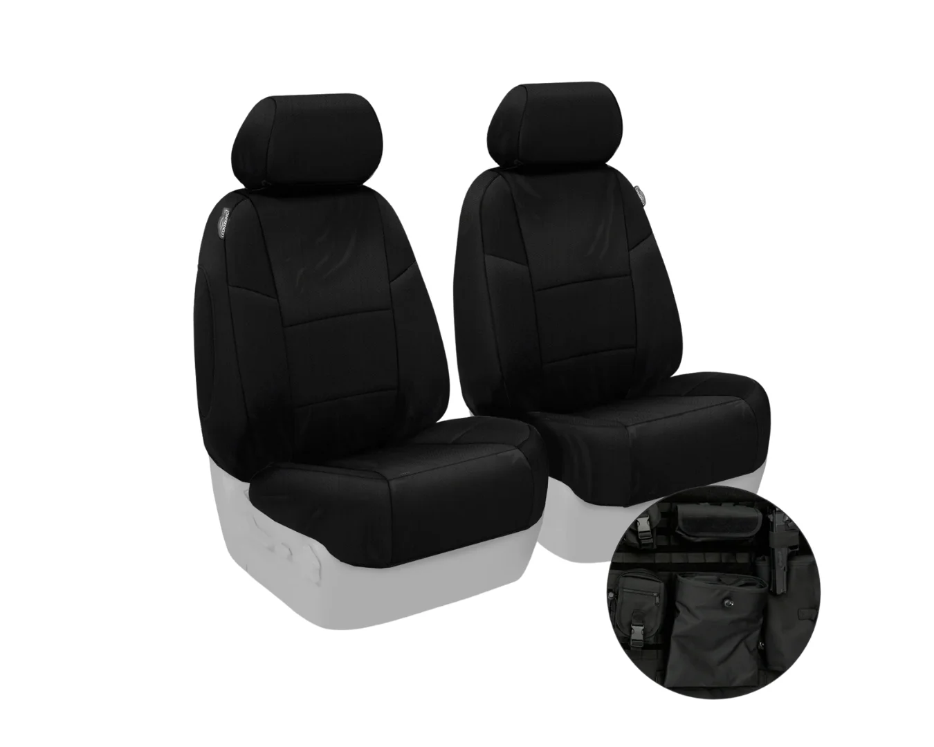 Custom Fit Ballistic Tactical Seat Cover - Black - Image 2