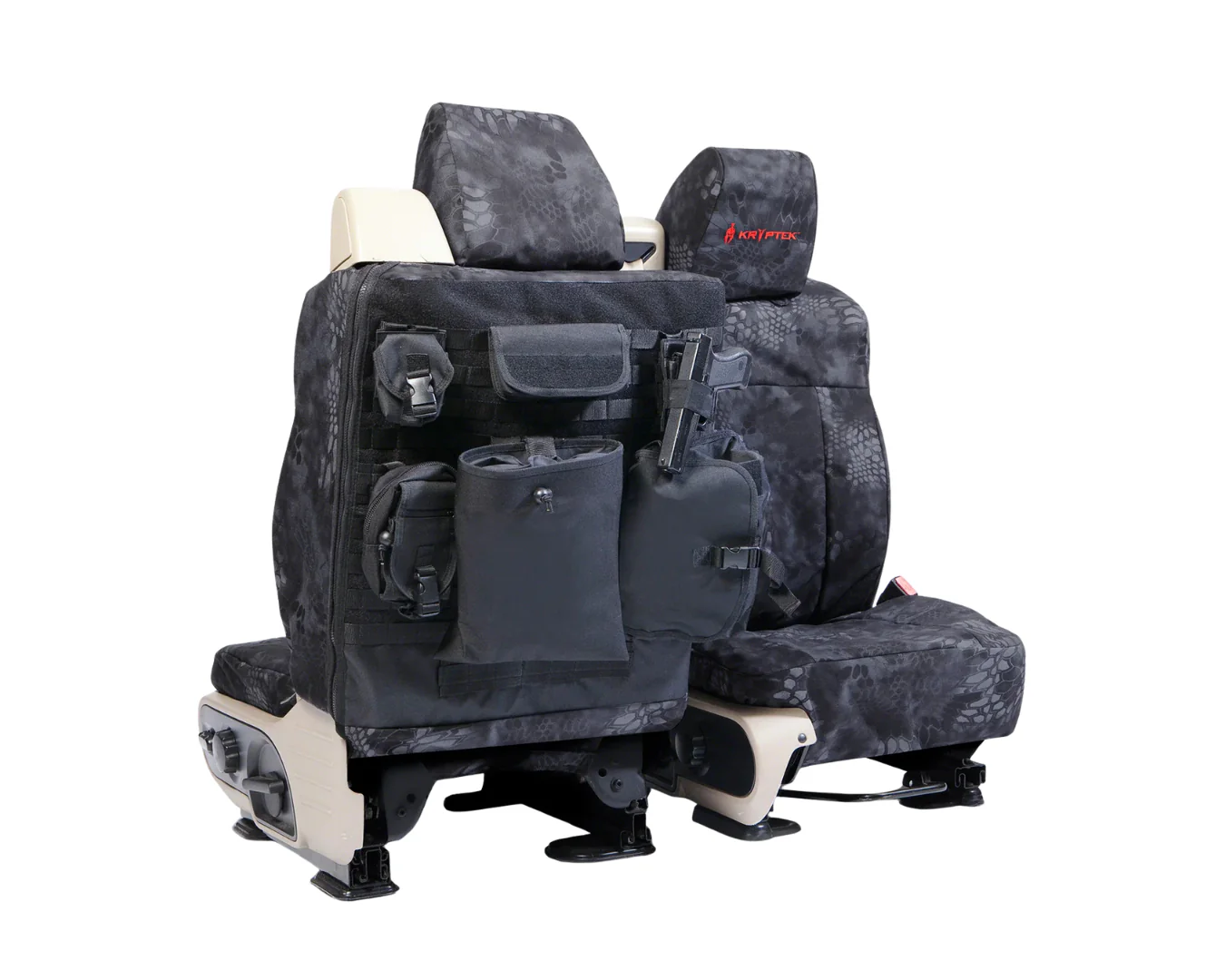 Custom Fit Ballistic Tactical Seat Cover - Camo Kryptek Typhon - Image 2