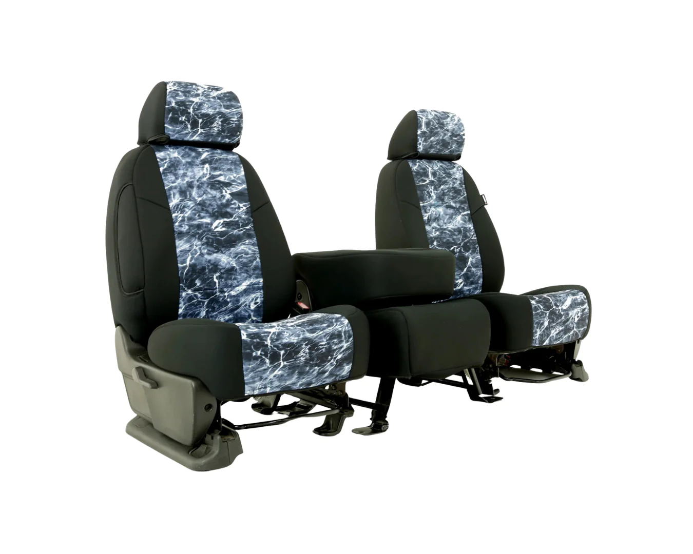 Custom Fit Neosupreme Seat Cover - Mossy Oak Bluefin with Black - Image 2