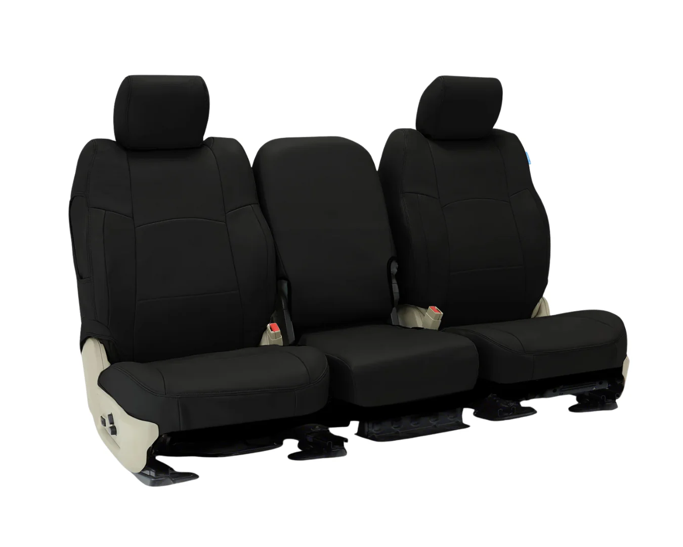 Custom Fit Genuine Leather Seat Cover - Black