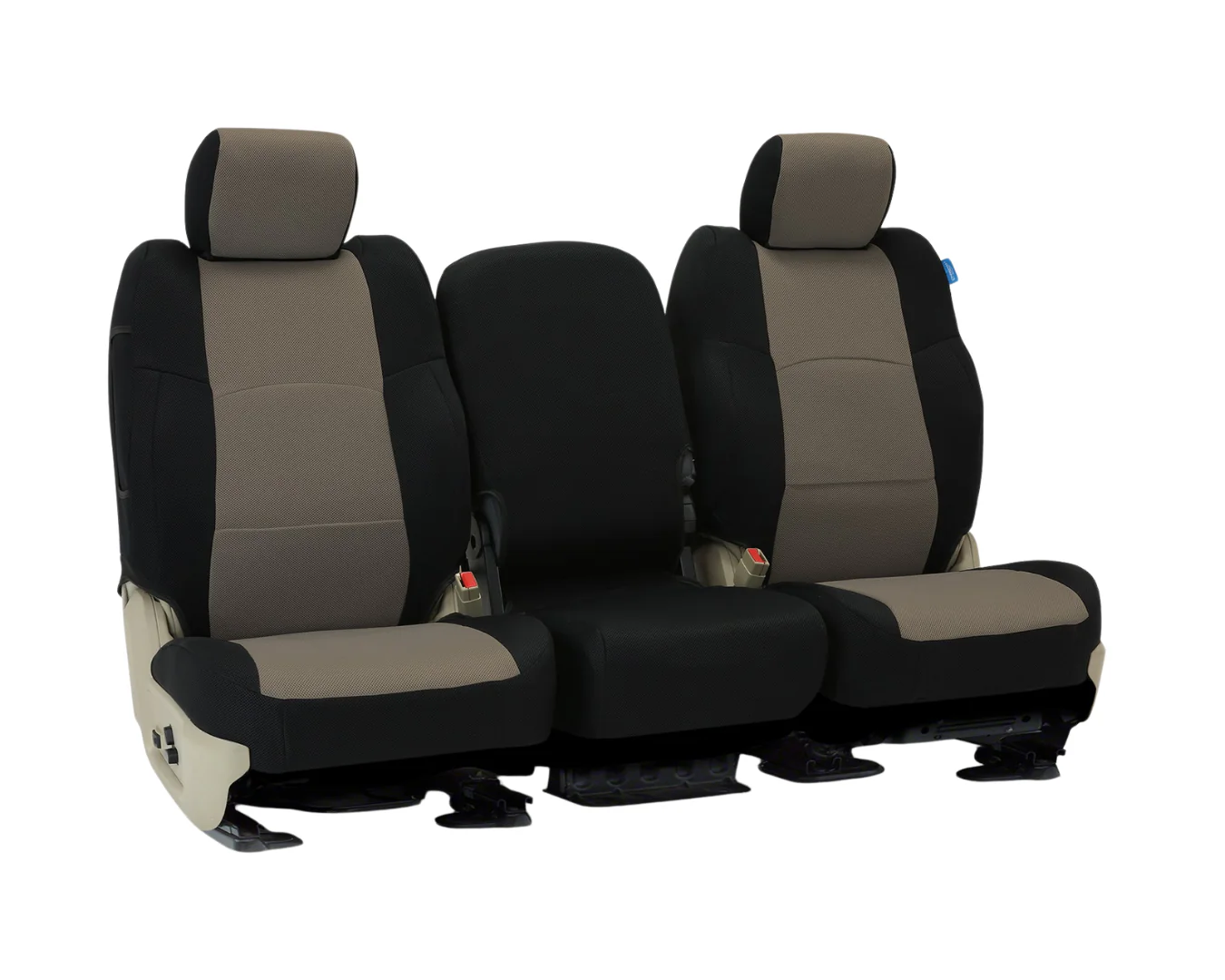 Custom Fit Spacermesh Seat Cover - Taupe with Black