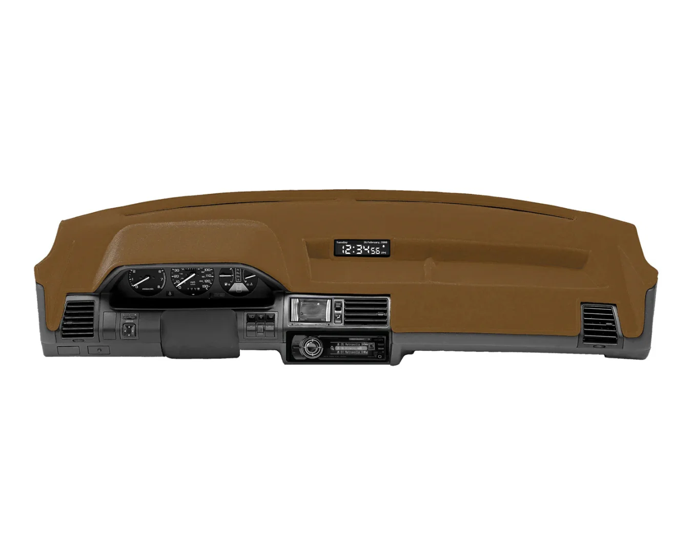 Custom Fit Velour Dashboard Cover - Tan - Image 2
