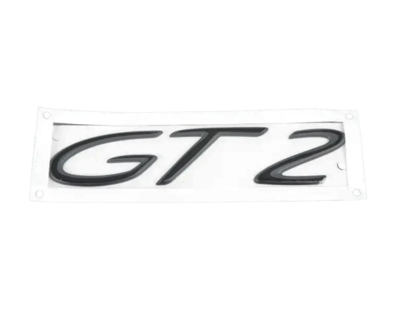 Rear Lid GT2 Emblem Logo - Rally Black - 911 | 1999-2004