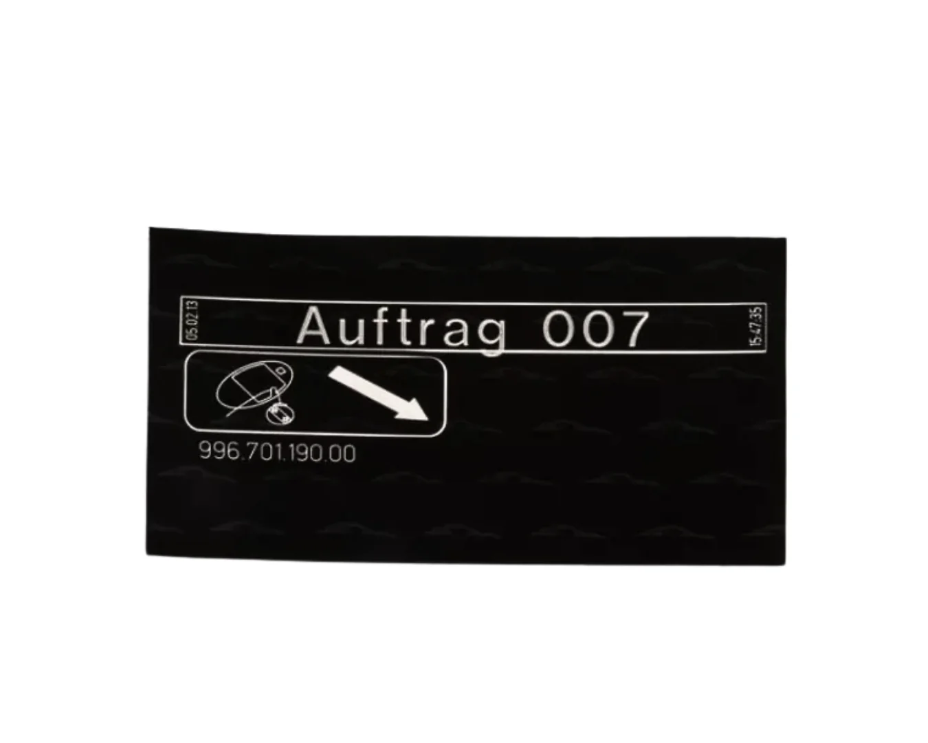 Fuel Filler Flap Sticker - 911 | Boxster | 1997-2004