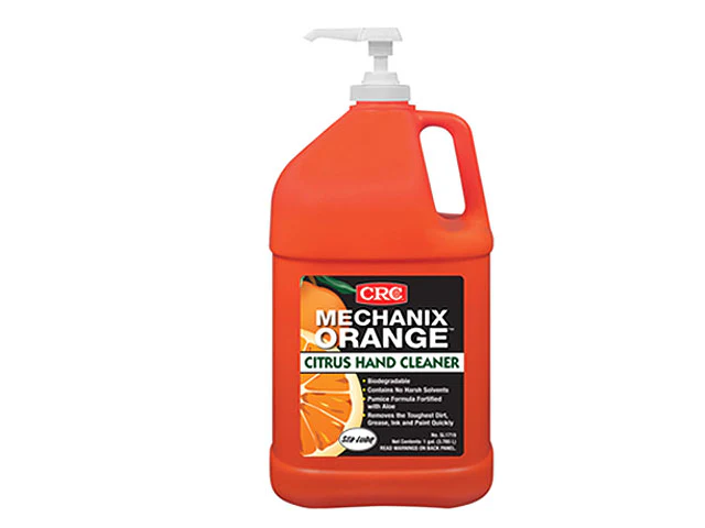 Hand Cleaner - CRC Mechanix Orange Citrus Hand Cleaner (1 Gallon Bottle w/Pump)