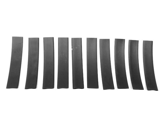 Heat Shrink Tubing - Black Thin Wall - 3/4" (10 Pack)
