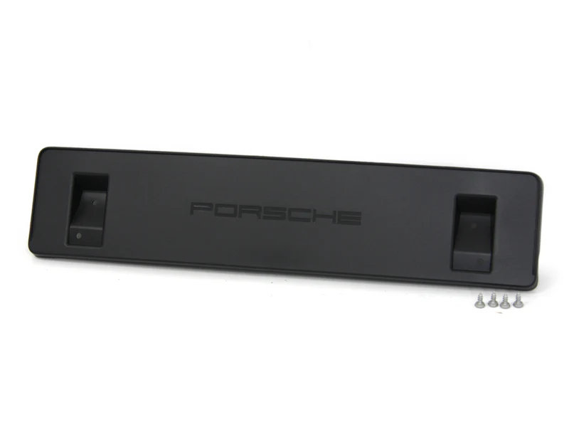 Licence Plate Holder - Black - Macan | 2019-2025