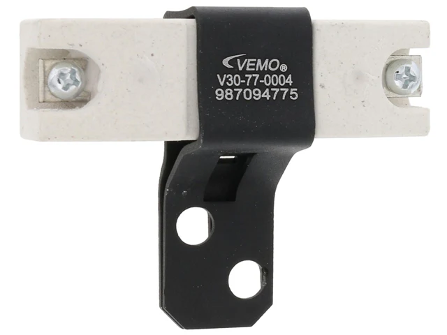 Mercedes-Benz Auxiliary Fan Ballast Resistor (0.02 OHM) - Black Bracket | 1981-1993