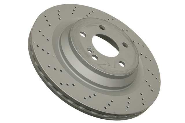 Mercedes-Benz Brake Disc - Vented and Cross Drilled (320 X 24 mm) | 2007-2012 - Image 2