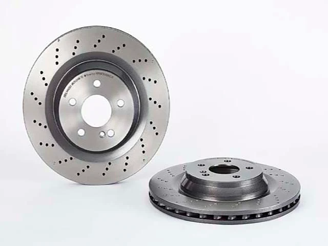 Mercedes-Benz Brake Disc - Vented and Cross Drilled (330 X 26 mm) | 2003-2012 - Image 2