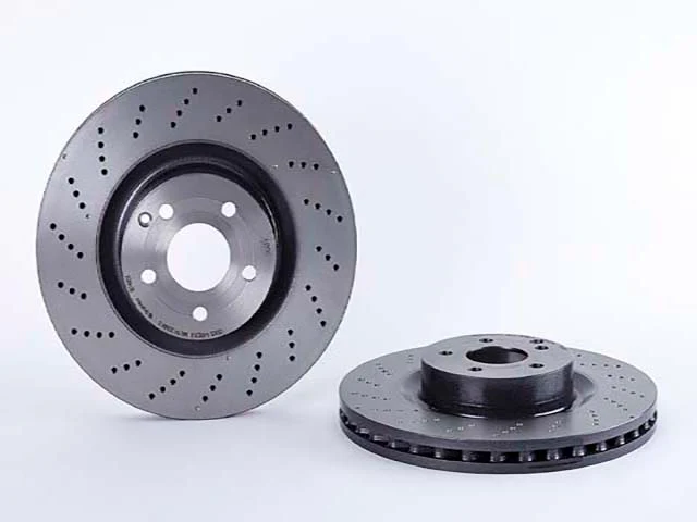 Mercedes-Benz Brake Disc - Vented and Cross Drilled (344 X 32 mm) | 2010-2016 - Image 2