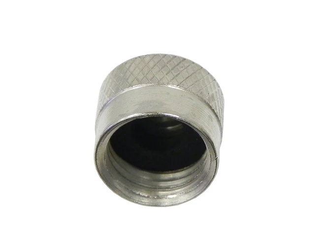 Mercedes-Benz Wheel Valve Stem Cap - Nickel Plated Steel | 1960-2007