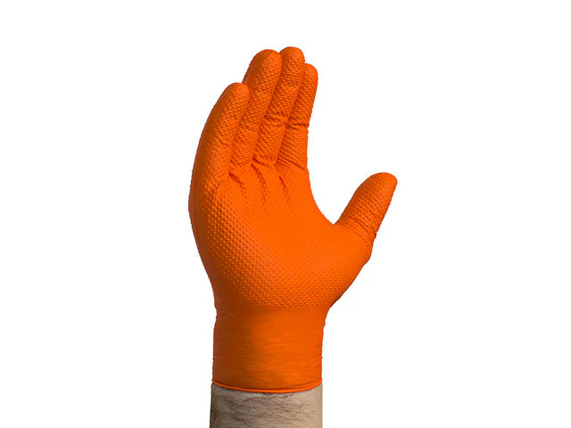 Orange Nitrile Gloves - Extra Large