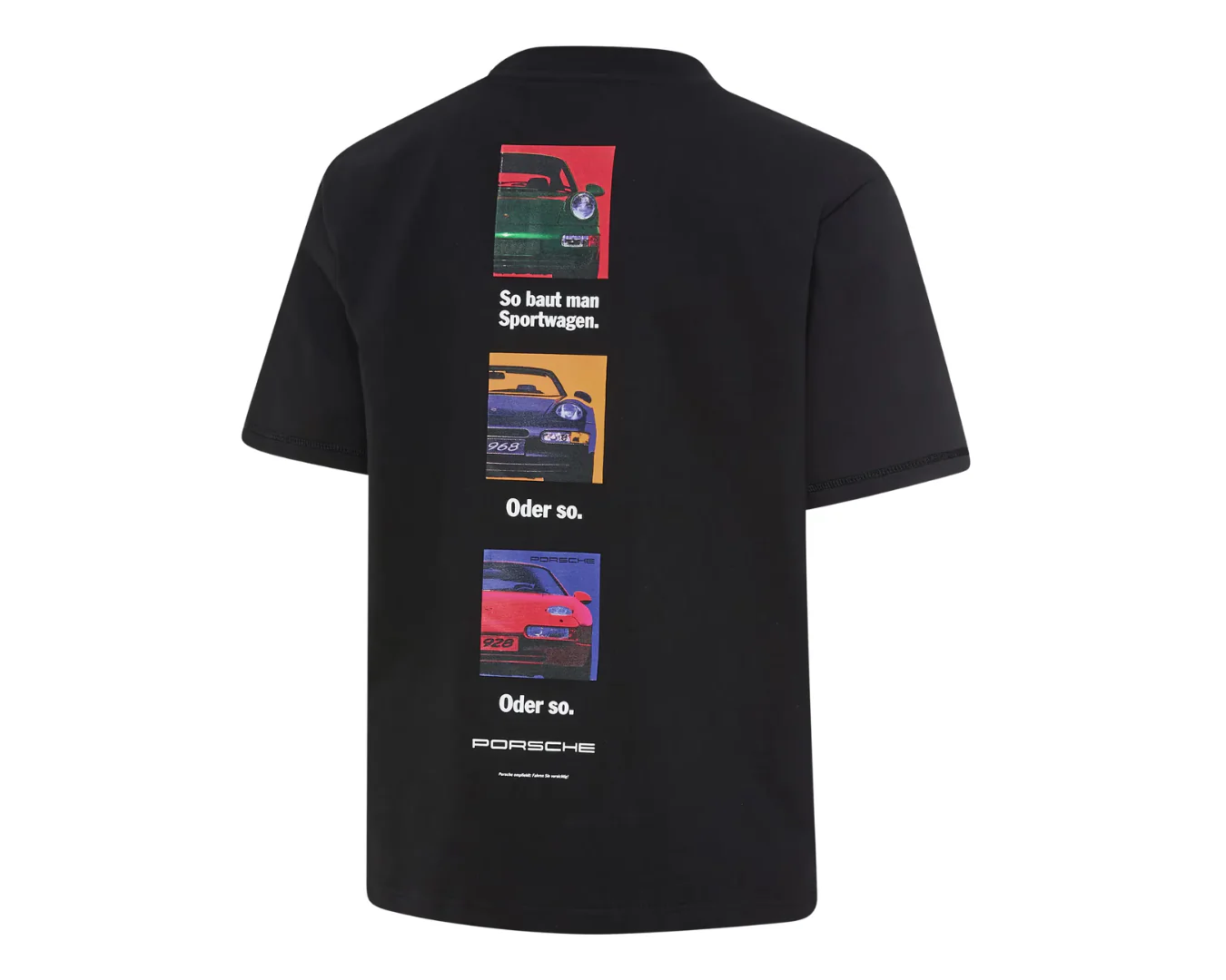 Porsche Fan Community Retro Unisex T-Shirt - Black - Image 2