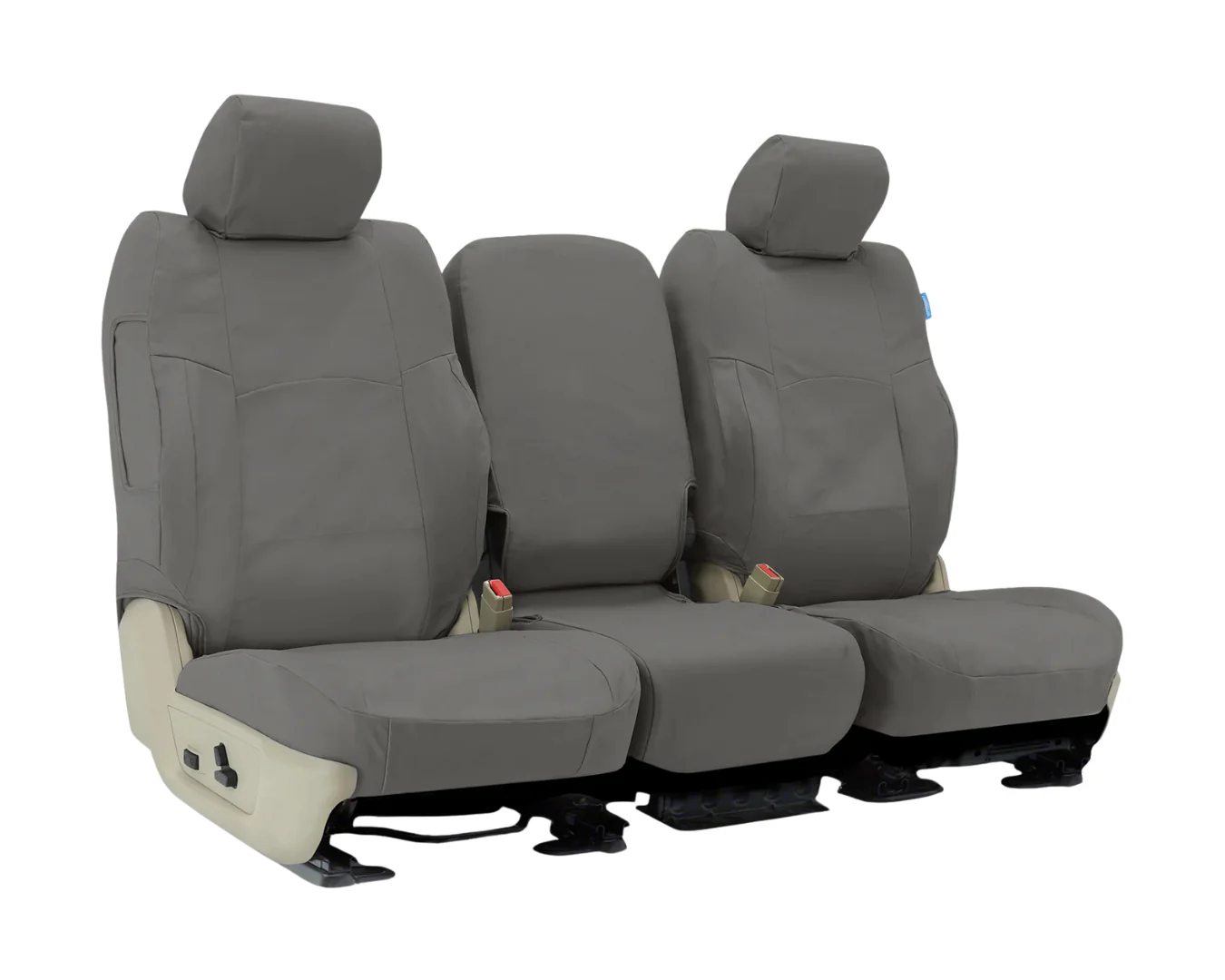 Custom Fit Polycotton Drill Seat Cover - Medium Gray