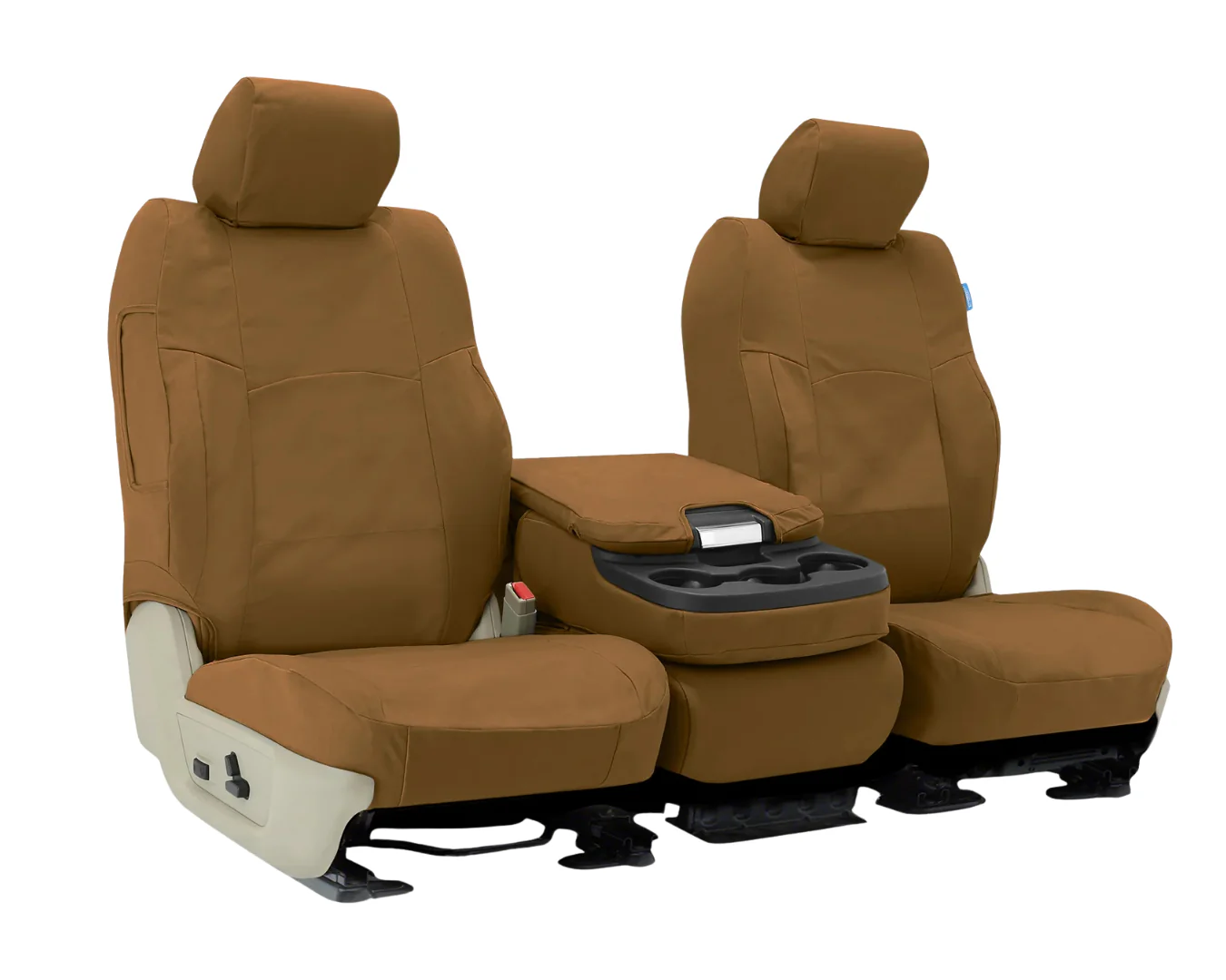 Custom Fit Polycotton Drill Seat Cover - Tan - Image 2