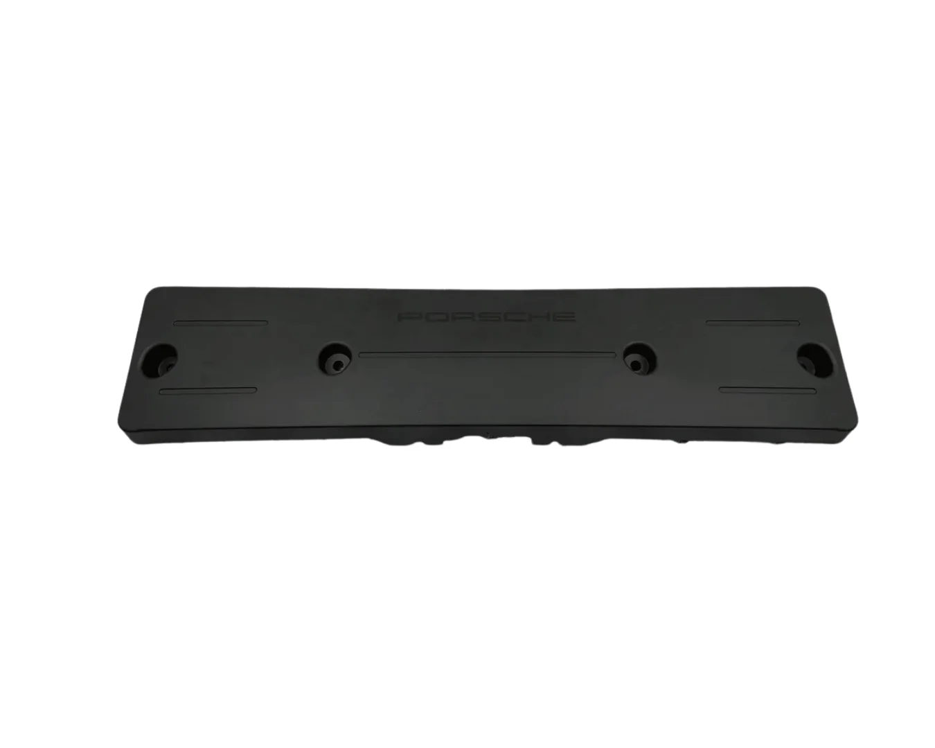Front Licence Plate Holder - Matt Black - Taycan | 2020-2023
