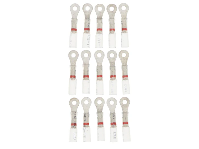 Ring Terminal - 22-18 Gauge (Red) (15 Pack)