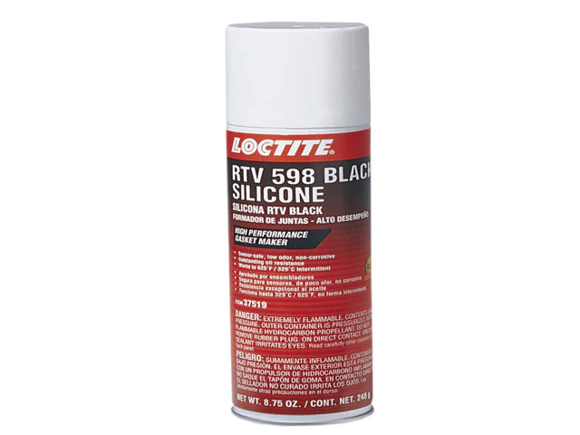 Sealing Compound - Loctite RTV 598 Black Silicone Gasket Maker (8.75 oz. Pressurized Can)