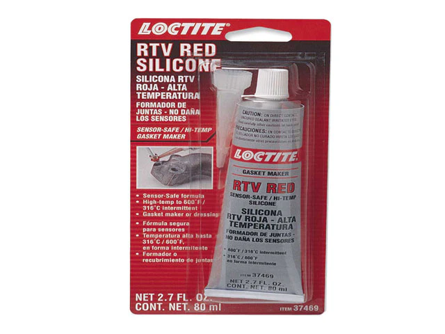 Sealing Compound - Loctite RTV Red Silicone Gasket Maker (80 ml. Tube)