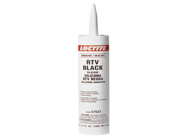 Silicone Adhesive/Sealant - Loctite RTV Black Silicone (300 ml. Cartridge)