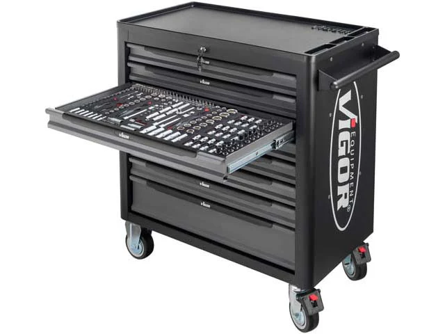 Tool Box with Tool Assortment - 8 Drawer