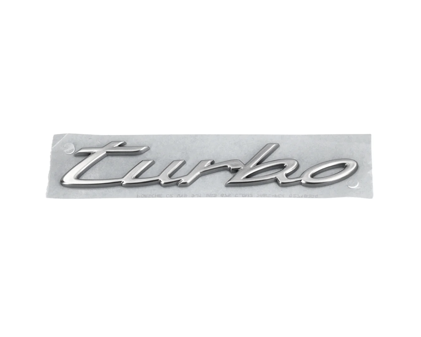 Turbo Emblem Logo - Light Silver Metallic - Taycan | 2020-2023